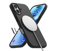 Ringke Silicone Magnetic Compatibile con Cover iPhone 17, Compatibile con Accessori Magnetici, Custodia Morbida Antiurto Antigraffio Rivestimento Morbido - Black