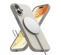 Ringke Silicone Magnetic Compatibile con Cover iPhone 17, Compatibile con Accessori Magnetici, Custodia Morbida Antiurto Antigraffio Rivestimento Morbido - Stone