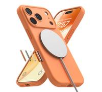 Ringke Silicone Magnetic Compatibile con Cover iPhone 17 Pro, Compatibile con Accessori Magnetici, Custodia Morbida Antiurto Antigraffio Rivestimento Morbido - Tangerine
