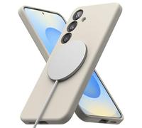 Ringke Silicone Magnetic Compatibile con Cover Samsung Galaxy S25 Plus, Compatibile con Accessori Magnetici, Sensazione Morbida Custodia Antiurto Antigraffio Leggero - Stone