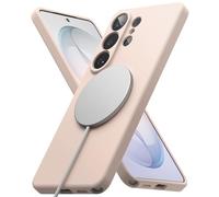 Ringke Silicone Magnetic Compatibile con Cover Samsung Galaxy S26 Ultra, Compatibile con Accessori Magnetici, Sensazione Morbida Custodia Antiurto Antigraffio Leggero - Pink Sand