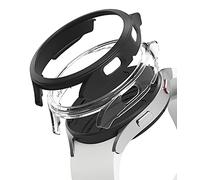 Ringke Slim Compatibile con Cover Samsung Galaxy Watch 4 40mm (2 Pezzi) Custodia Sottile Rigida PC Antigraffio - Clear & Black