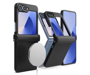 Ringke Slim Hinge Magnetic Compatibile con Cover Samsung Galaxy Z Flip 7 FE/Z Flip 6, Custodia Protezione Hinge con Ottima Grip Calza Perfetta per Wireless Ricarica - Black