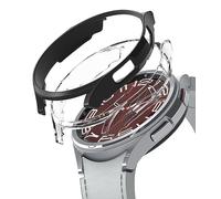 Ringke Slim per Cover Galaxy Watch 6 Classic 43mm - Clear & Black | Custodia, 2 pezzi, sottile, leggero, rigida PC