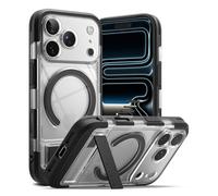 Ringke UX Magnetic Compatibile con Cover iPhone 17 Pro, Compatibile con Accessori Magnetici, Custodia Protettiva con Cavalletto Integrato - Clear