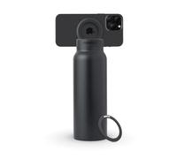 Ringo Bottiglia d'acqua all-in-one, treppiede e supporto magnetico per telefono: bottiglia d'acqua isolata in acciaio inossidabile con supporto magnetico per telefono, caldo 12 ore, freddo 24 ore,