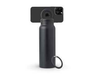 Ringo Bottiglia d'acqua all-in-one, treppiede e supporto magnetico per telefono: bottiglia d'acqua isolata in acciaio inossidabile con supporto magnetico per telefono, caldo 12 ore, freddo 24 ore,