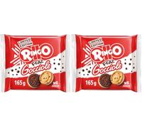 Ringo feat. Gocciole Biscotti Limited Edition, Frollino e Frollino al Cacao con Gocce di Cioccolato e Crema al Latte Ringo, Confezione da 330g