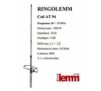 RINGO LEMM AT-94 Antenna CB da stazione fissa cortocircuitata 1/2 onda