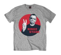 Ringo Starr Peace Red Circle autorizzato Uomo maglietta