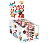 RINGO Vaniglia Da 55gr. con Crema alla Vaniglia Pavesi Box Espositore Da 24 PZ.
