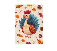 Ringraziamento Acquerello Turchia Lettere Modello Casa Giardino Bandiere Doppio Lato Vacanze Esterni Decorazione Banner per Esterno Patio Prato Agriturismo Terreno agricolo 71 x 101 cm