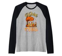 Ringraziamento Autunno Bruh It's Fall Oca Zucca Spice Maglia con Maniche Raglan