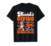 Ringraziamento con My Cute Bearded Collie Roasted Turkey Maglietta