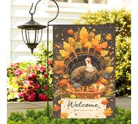 Ringraziamento Giorno Turchia Bandiere Decorative Giardino di Natale Yard Banner Per La Decorazione Del Portico 12x18 Doppio Lato