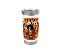 Ringraziamento Gobble Jive Turkey cantante soul anni '70 Bicchiere termico in acciaio inox doppia parete