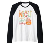 Ringraziamento Infermiera NICU Che Si Prende Cura dei Piccoli Tacchini più Carini Maglia con Maniche Raglan