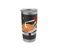 Ringraziamento Master Baster Divertente Turchia Giorno Autunno Uomini Ragazzi Bicchiere termico in acciaio inox doppia parete