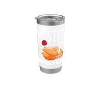 Ringraziamento Master Baster Divertente Turchia Giorno Autunno Uomini Ragazzi Bicchiere termico in acciaio inox doppia parete