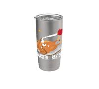 Ringraziamento Master Baster Divertente Turchia Giorno Autunno Uomini Ragazzi Bicchiere termico in acciaio inox doppia parete