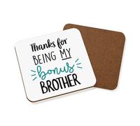 Ringraziamento Per Being My Bonus Brother Sottobicchiere Divertente Step Ottima
