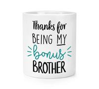 Ringraziamento Per Being My Bonus Brother Trucco Pennello Matita Pot Divertente