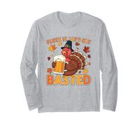 Ringraziamento Pluck It Lets Get Basted Divertente Autunno papà Uomini Maglia a Manica