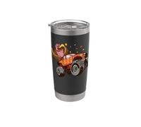 Ringraziamento Turchia Equitazione Monster Truck Ragazzi Bambini Bicchiere termico in acciaio inox doppia parete