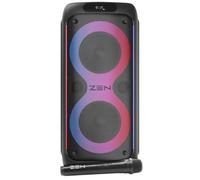 Altoparlante portatile Bluetooth Zen Rings Potente da 600 W, 7 ore di batteria, luci LED RGB. Altoparlante grande con TWS, Aux in, USB, ingresso microfono e microfono senza fili, con radio FM e grande