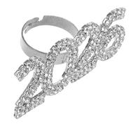 Rings for Her Gioielli Di Moda Per Le Donne Aprono Gli Anelli Strass