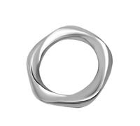 Rings For Women, Anelli in Acciaio Inossidabile Donna Taglia 17 Lucidato Ritorto 3,8 mm Personalized Regalo per Figlia Engagement Gioielli