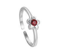 Rings Women, s sterling silversilver anello per donne intarsiate rosse zirconia fiori regolabili a bocchetto ad anello di dito gioielli per le dita per le donne femminile regalo di San Valentino