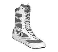 Ringside Scarpe da Boxe Alte Indistruttibili per Muay Thai MMA Combattimento Libera - SHOE10 WHITE08, Bianco