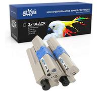 RINKLEE 44469803 Cartuccia Toner Compatibile per Oki C310dn C330dn C331dn C510dn C511dn C530dn C531dn MC361dn MC362dn MC561dn MC562dn MC562w | Alta Capacità 3500 Pagine | NERO, KIT 2