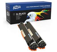 RINKLEE CE310A 126A Cartuccia Toner Compatibile per HP LaserJet Pro M175nw M175a CP1025 CP1025nw TopShot M275 M275nw MFP Canon i-SENSYS LBP7010C LBP7018C | Alta Capacità 1200 Pagine | NERO, KIT 2