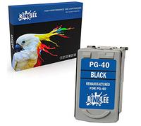 RINKLEE Sostituzione per Canon PG-40 Cartuccia d'Inchiostro Compatibile con Canon Pixma iP2600 MP140 MP460 iP1800 iP1900 iP2500 MP190 MP210 MP220 MP170 MP180 MP160 MP450 MP470 MP150 MX300 MX310 | Nero
