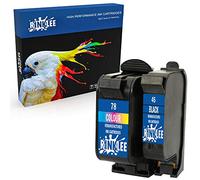 RINKLEE Sostituzione per HP 45 78 Cartuccia d'Inchiostro Compatibile con HP Deskjet 1280 9300 970cxi Officejet 1170 G55 G85 Photosmart 1000 1100 1115 1215 1315 P1100 Copier 180 280 | 1 Nero, 1 Colore
