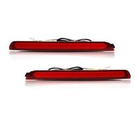 RINKTEEA Fanale direzione Per Mazda 3 Per Speed 3 2004-2009 2 Pezzi LED Per Paraurti Auto Funzione Di Riflettore Fendinebbia Indicatori Direzione(Red Lens)
