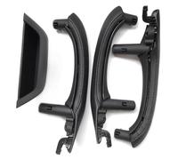 RINKTEEA Inner Maniglie per X3 X4 F25 F26 2010-2016 Maniglia per Portiera Interna Dell'auto Sostituzione della Copertura in Pelle Driver Sinistro Destro(Lhd Set Black)