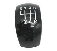 RINKTEEA Leva Pomello Cambio Per Octavia MK2 II 2004-2008 FL 2008-2011 Pomello Del Cambio Manuale A 5/6 Velocità Coperchio Pulsante Di(Nero,6 speed)