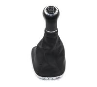 RINKTEEA Leva Pomello Cambio Per Opel Per Corsa D 2006-2015 009140093 19276456 Pomello Del Cambio In Pelle PU + Plastica A 5/6 Velocità Con Cuffia Copri Nera(6 speed)