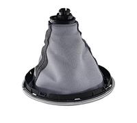 RINKTEEA Leva Pomello Cambio Per Skoda Per Fabia 2 II MK2 Per Combi Per Scout 2007-2014 Pomello Del Cambio Manuale Cuffia Leva In Pelle Argento(Boot)