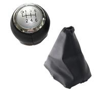 RINKTEEA Leva Pomello Cambio Per Toyota Per Verso 2009-2013 Cambio Manuale Pomello Copertura Sovraccoperta Antipolvere(6 Speed Silver Set)