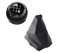 RINKTEEA Leva Pomello Cambio Per Toyota Per Verso 2009-2013 Cambio Manuale Pomello Copertura Sovraccoperta Antipolvere(5 Speed Black Set)