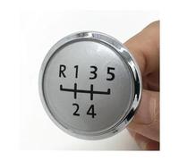 RINKTEEA Leva Pomello Cambio Per VW Per Transport T5 .1 T6 2003-2015 5/6 Velocità Pomello Del Cambio Cuffia Leva Copertura Telaio Tappo(Argento,5 speed)