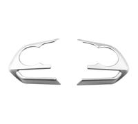 RINKTEEA Strisce Decorative per Toyota per RAV4 per Corolla per Avalon 2019-2021 Adesivo per Pannello Pulsanti Volante(2pc 39 Clock Silver)