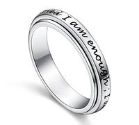 Rinnole di girasole anello sterling in argento anelli di agitazione per lo stress ansia alleviati anelli di meditazione adhd donne uomini