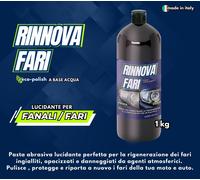 RINNOVA FARI AUTO RIMUOVE OSSIDAZIONE di FANALI per MAGGIORE VISIBILITA' 1 kg