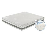 Rinnova Materasso Topper Coprimaterasso Correttivo Antibatterico Memory Silver