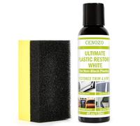 Rinnova Plastica Auto Incolore,Formula Premium Impermeabile Aumenta la Lucentezza & Resistente ai Raggi UV per Rinnova plastica Auto,Ravviva Plastiche per Ogni Colore (Tranne Il Nero)